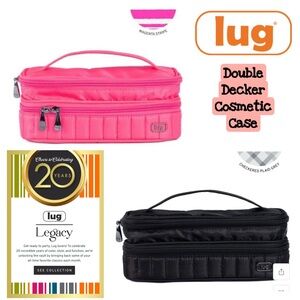 Lug Legacy Collection Double Decker Cosmetic Case NWT